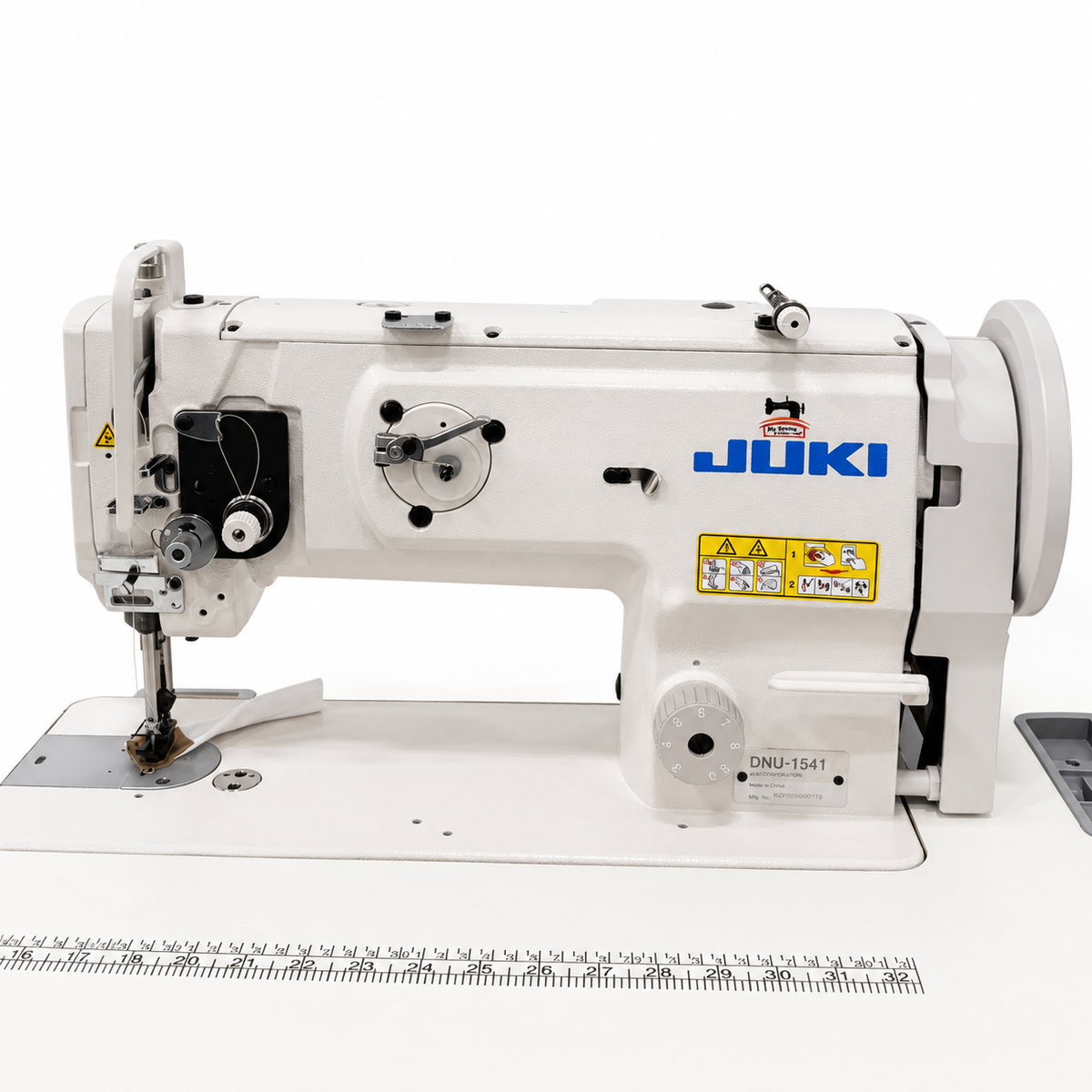 JUKI® DNU-1541 Single Needle Heavy-Duty Unison Feed Walking Foot Industrial Sewing Machine – Complete with Table & Stand