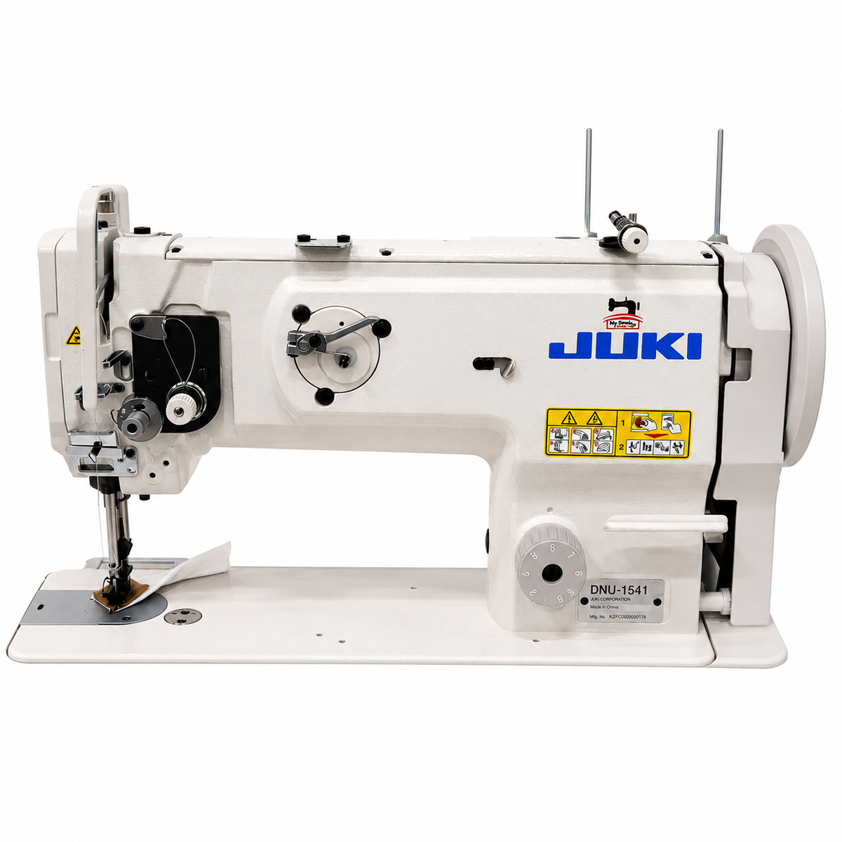 JUKI® DNU-1541 Single Needle Heavy-Duty Unison Feed Walking Foot Industrial Sewing Machine – Complete with Table & Stand