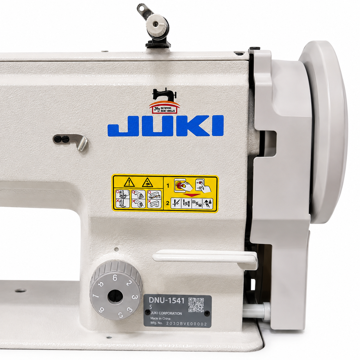 JUKI® DNU-1541S Single Needle Heavy-Duty Unison Feed Walking Foot Industrial Sewing Machine – Complete with Table & Stand