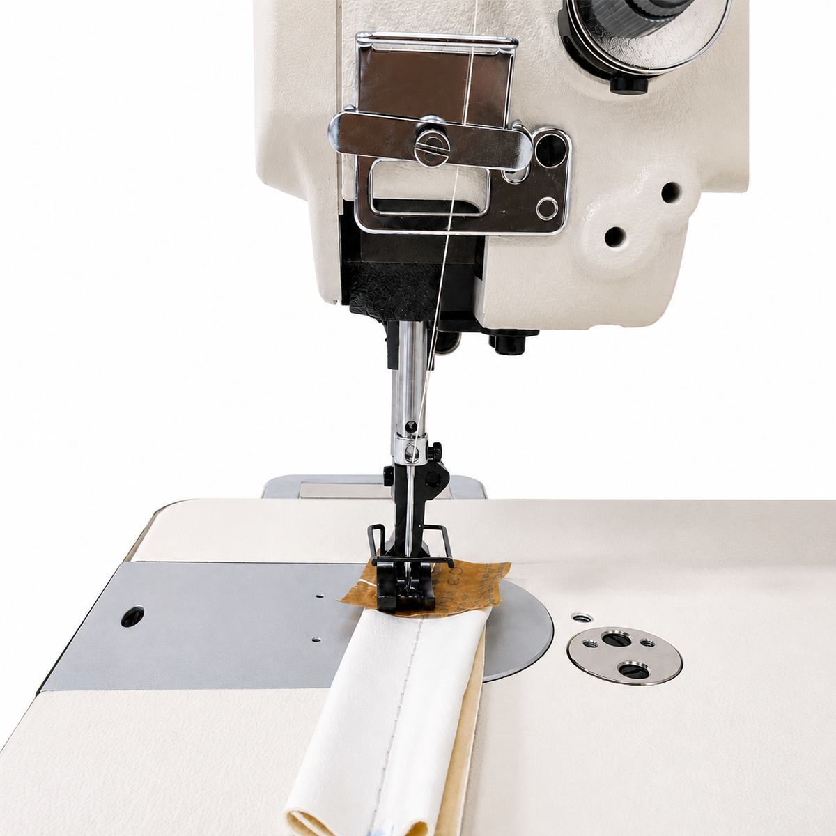JUKI® DNU-1541S Single Needle Heavy-Duty Unison Feed Walking Foot Industrial Sewing Machine – Complete with Table & Stand
