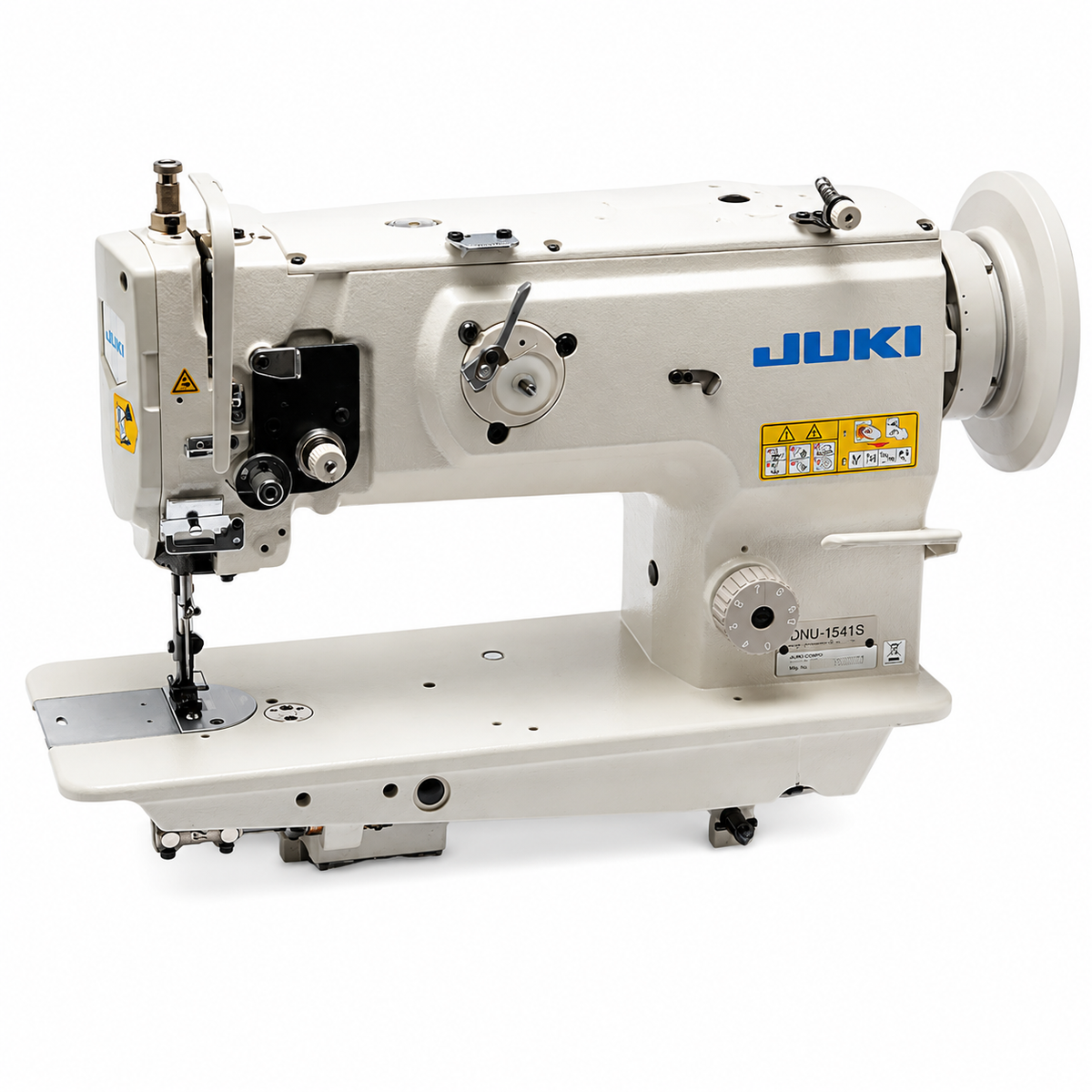 JUKI® DNU-1541S Single Needle Heavy-Duty Unison Feed Walking Foot Industrial Sewing Machine – Complete with Table & Stand