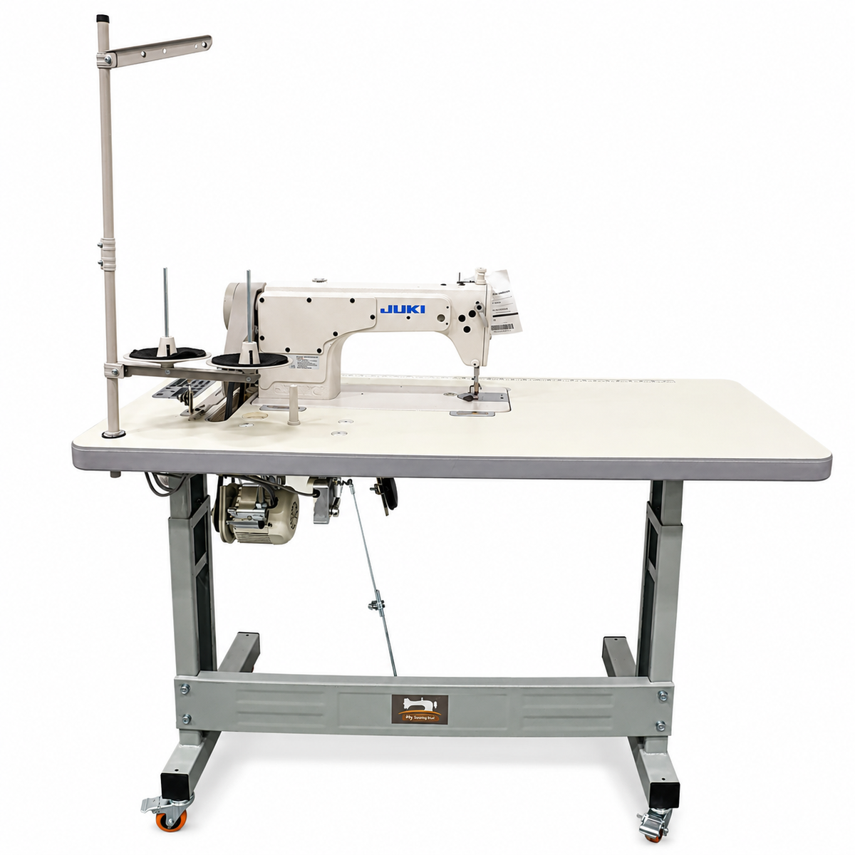 JUKI® DDL-8700 Single Needle Industrial Lockstitch Sewing Machine with Servo Motor – Complete with Table & Stand