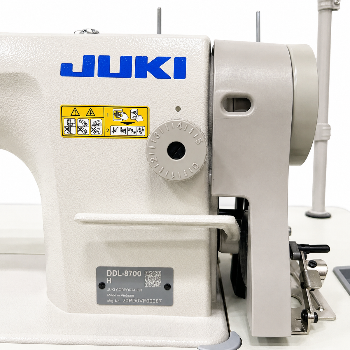 JUKI® DDL-8700H Heavy-Duty Single Needle Industrial Lockstitch Sewing Machine – Complete with Table & Stand