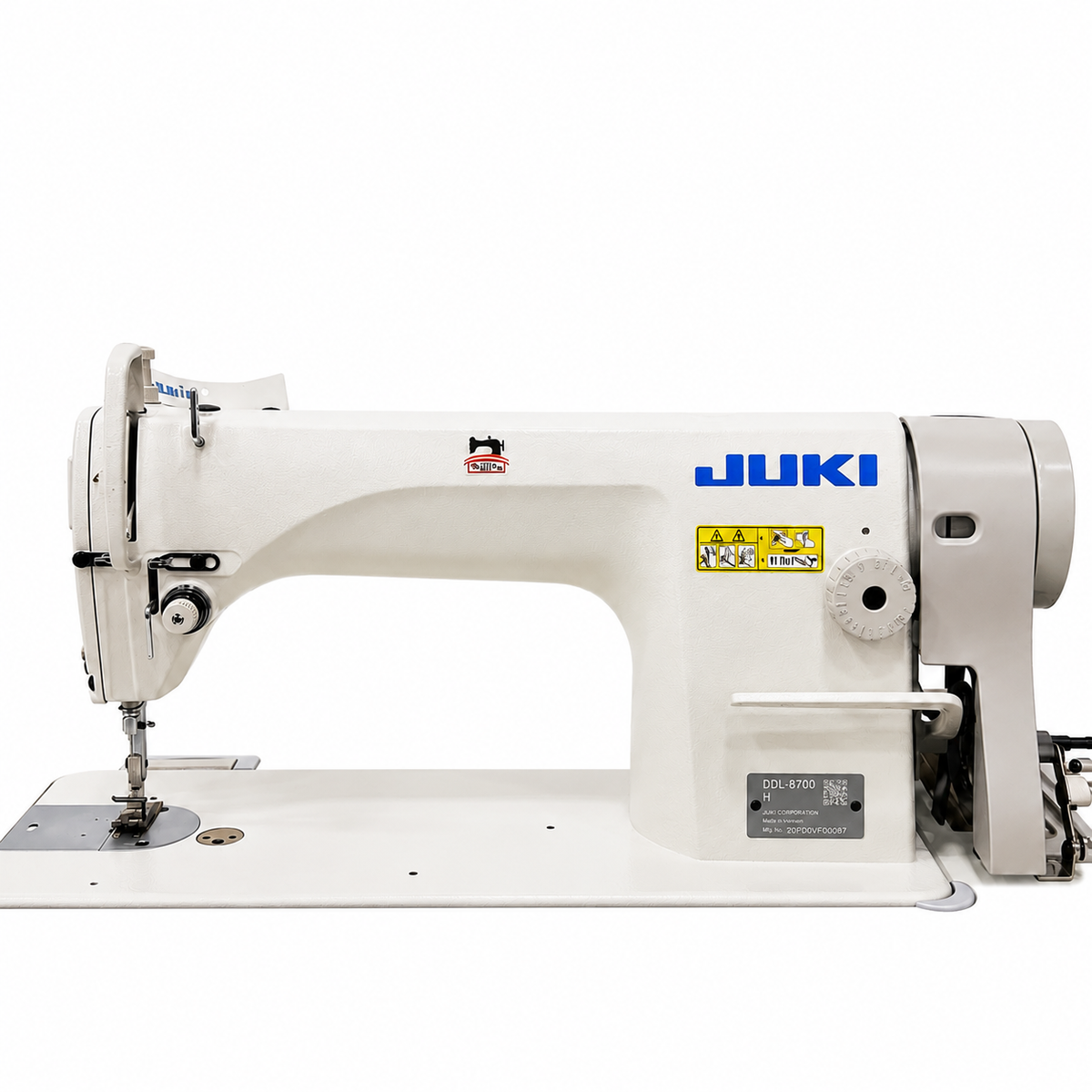 JUKI® DDL-8700H Heavy-Duty Single Needle Industrial Lockstitch Sewing Machine – Complete with Table & Stand