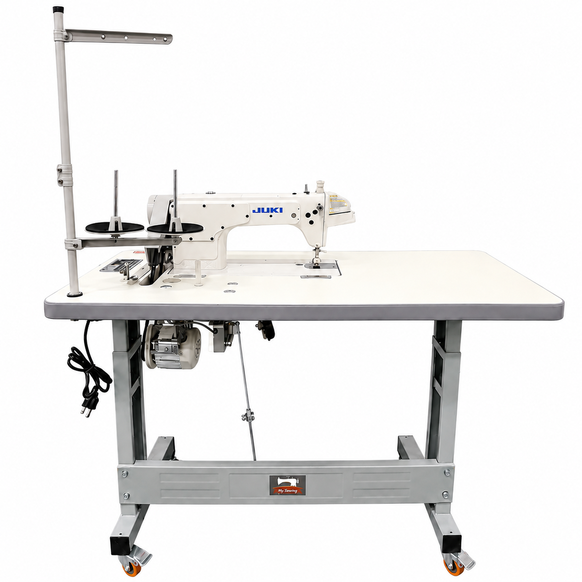 JUKI® DDL-8700H Heavy-Duty Single Needle Industrial Lockstitch Sewing Machine – Complete with Table & Stand