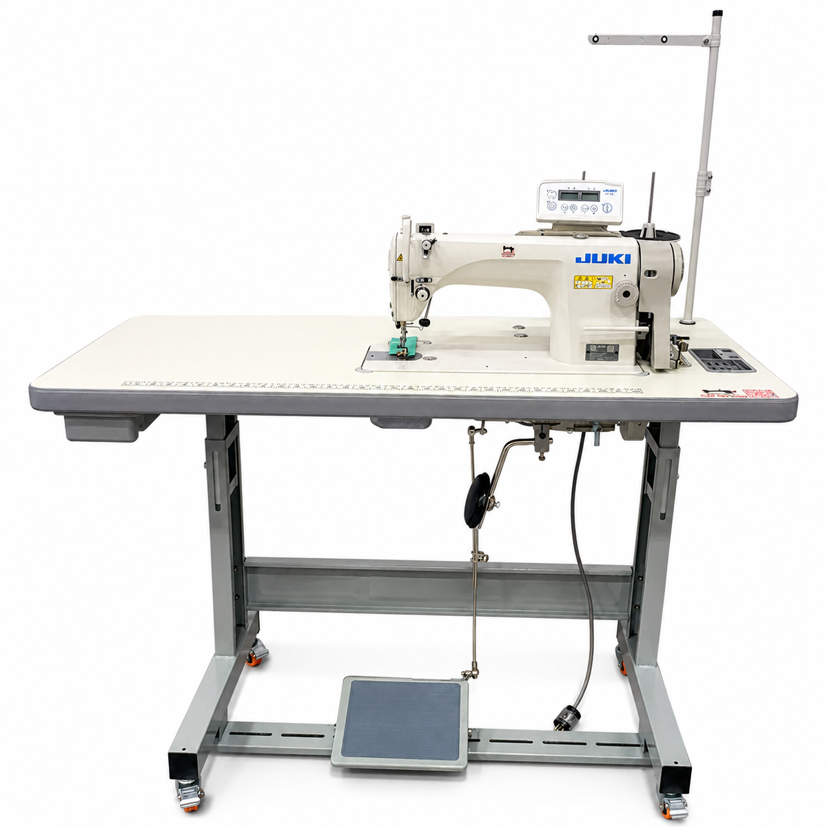 JUKI® DDL-8700-7WB Automatic Single Needle Industrial Lockstitch Sewing Machine – Complete with Table & Stand