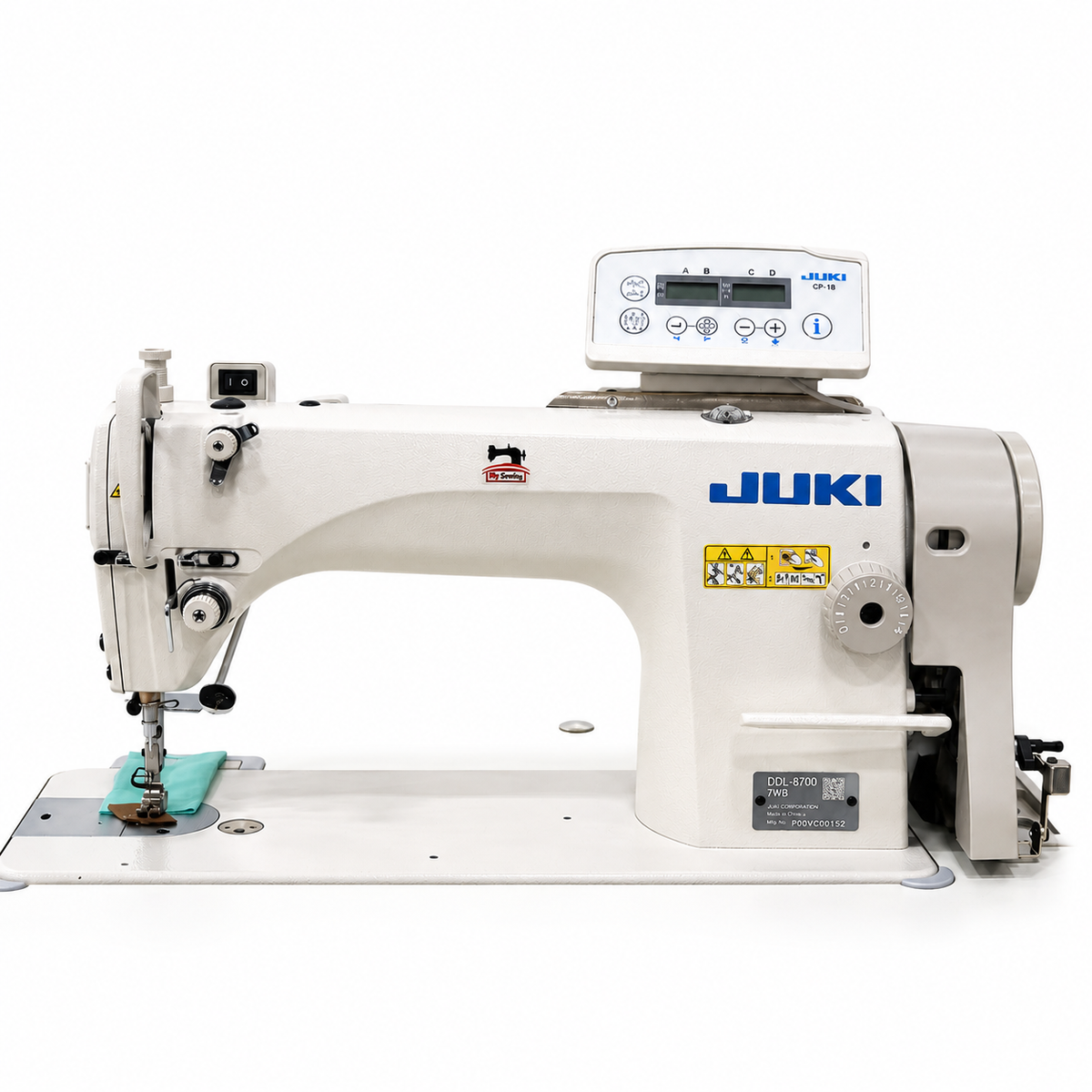 JUKI® DDL-8700-7WB Automatic Single Needle Industrial Lockstitch Sewing Machine – Complete with Table & Stand