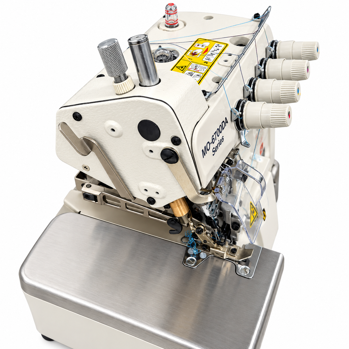 JUKI® MO-6716DA-DE4-40H 5-Thread Overlock Industrial Sewing Machine – Complete with Table & Stand