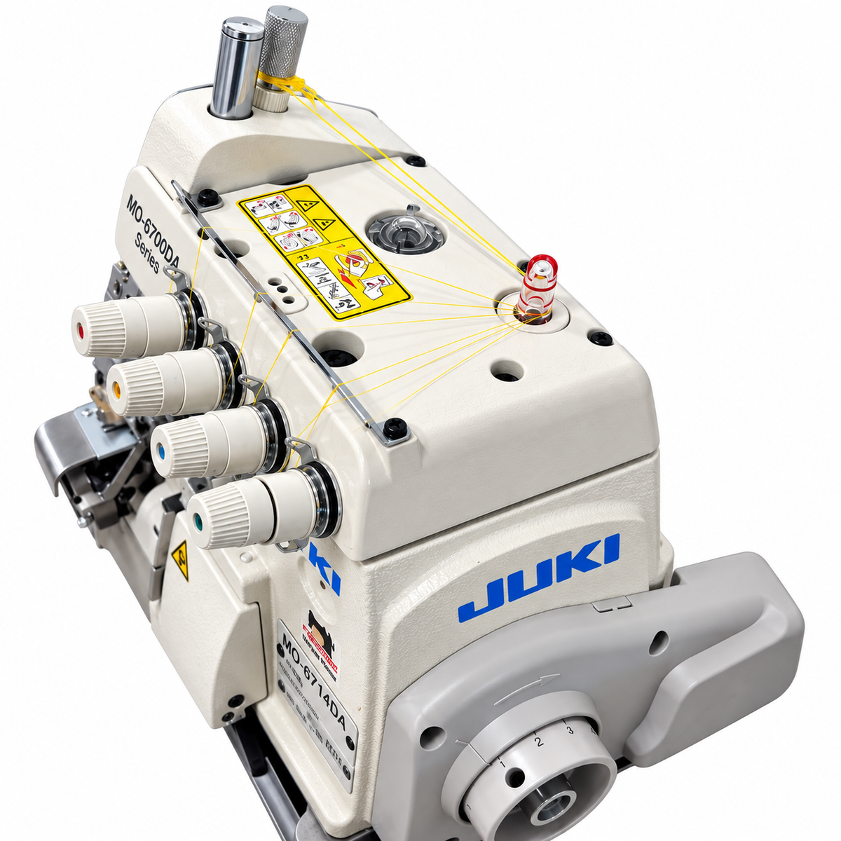 JUKI® MO-6714DA-BE6-40H 4-Thread Industrial Overlock Sewing Machine – Complete with Table & Stand