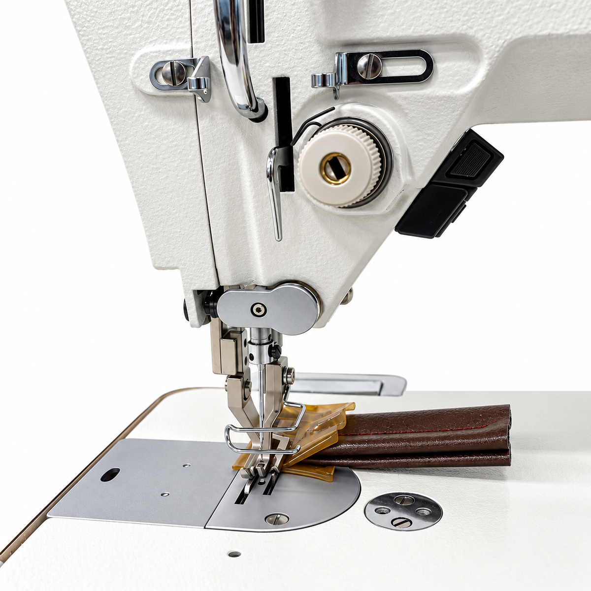 JIN® NA-11UT Industrial Lockstitch Sewing Machine for Leather, Canvas & Upholstery – Complete with Table & Stand