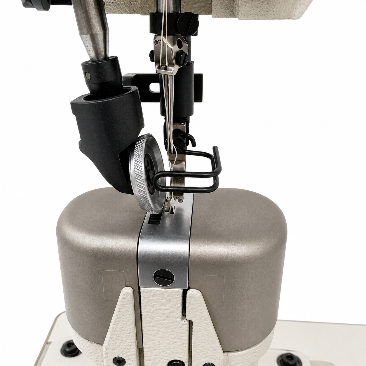 SIRUBA® R728K-224 High-Speed Double Needle Post-Bed Industrial Lockstitch Sewing Machine – Complete with Table & Stand