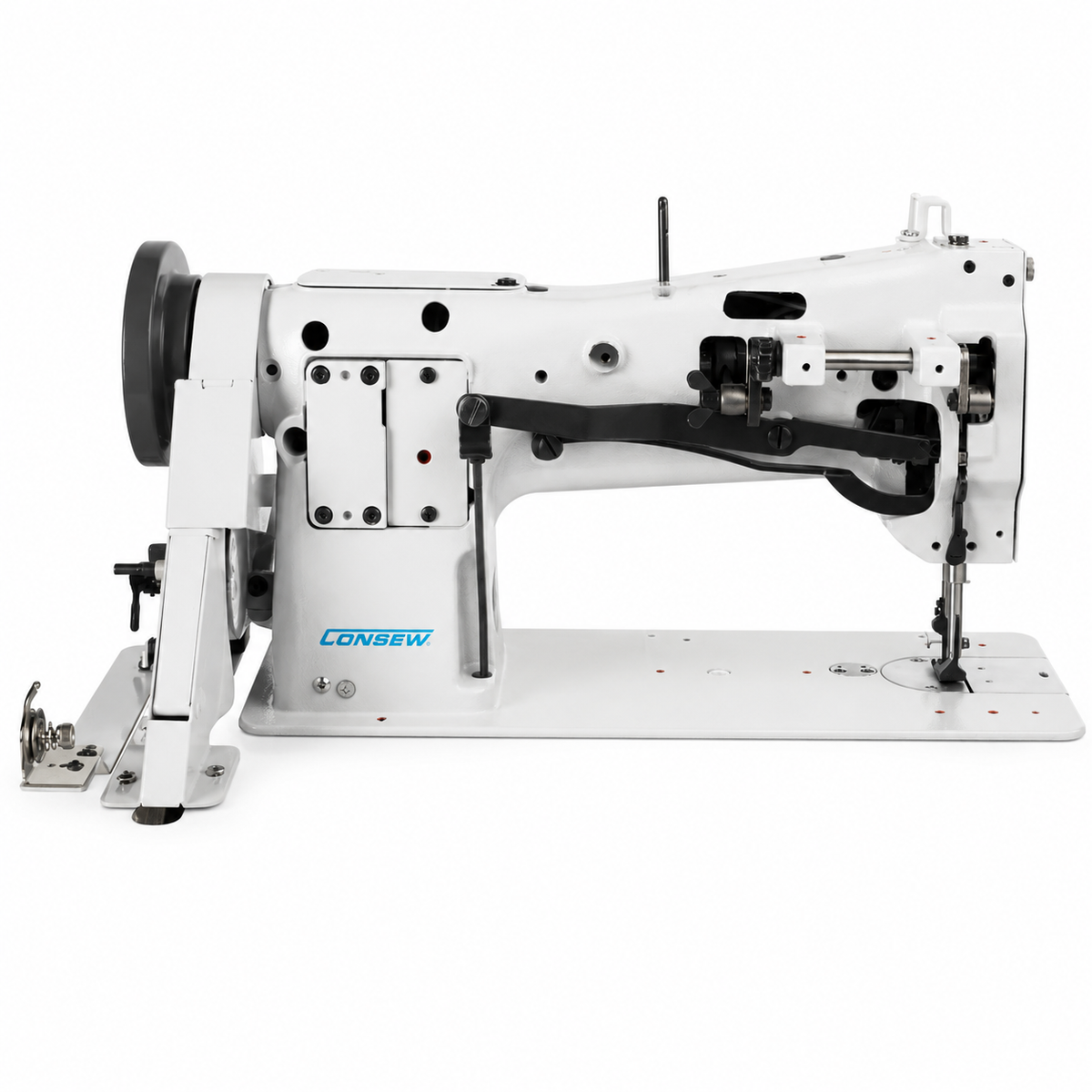 CONSEW® 206RB-5 Single Needle Heavy-Duty Unison Feed Walking Foot Industrial Sewing Machine – Complete with Table &amp; Stand