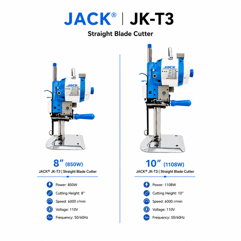 JACK® JK-T3 Straight Blade Cutter Fabric Cutting Machine