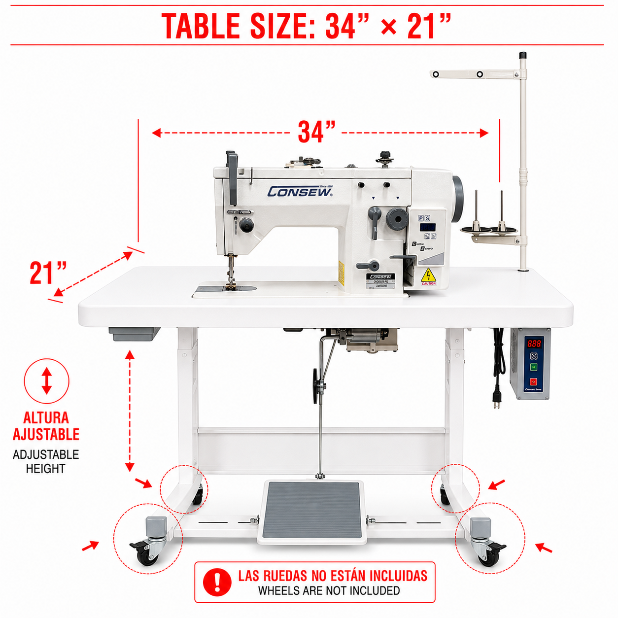 CONSEW CN2093R-DD ZIG ZAG DIRECT DRIVE