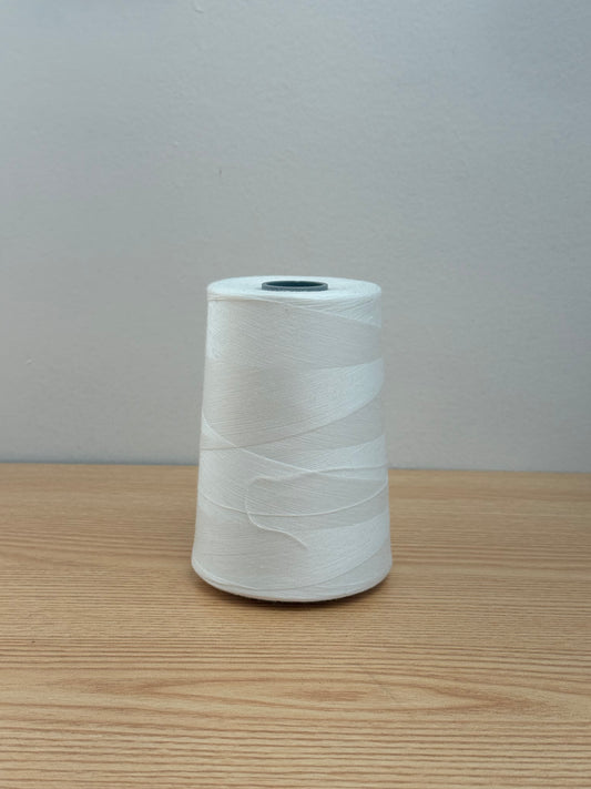 THREAD T-40 WHITE 0001 POLYESTER CHAMSPUN — 6000 yds