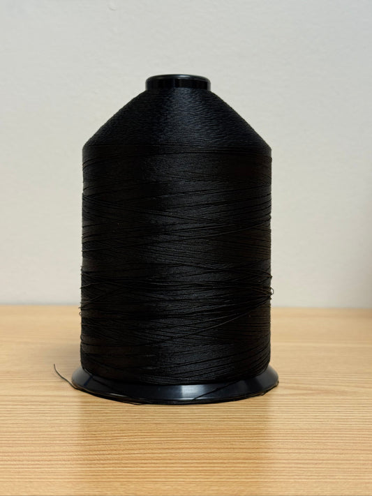 THREAD T-90 BLACK 1800 NYLON UVEX POLY THERMABOND  (Upholstery) — 16 oz