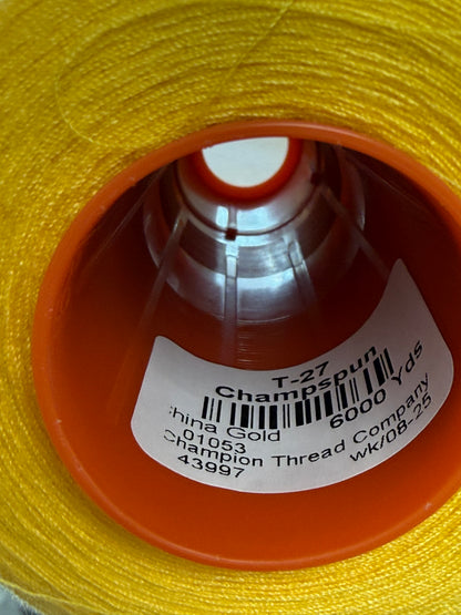 THREAD T-27 POLYESTER HINA GOLD 1053 CHAMPSPUN 6000