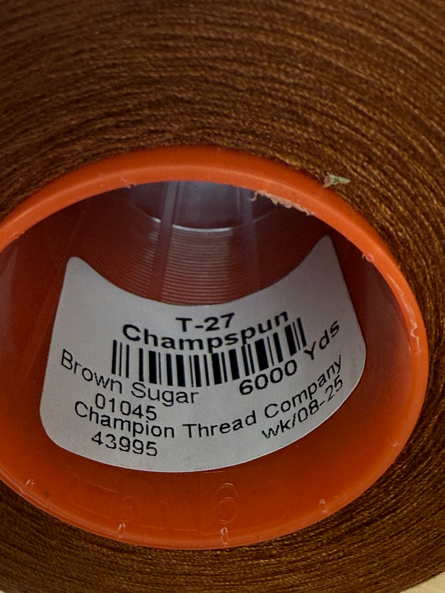 THREAD T-27 POLYESTER BROWN 1045 CHAMPSPUN 6000