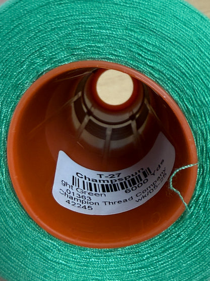 THREAD T-27 GHT GREEN-1363 POLYESTER CHAMPSPUN 6000 Yds