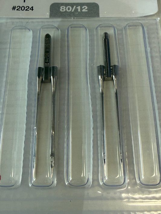 NEEDLE SINGER® 2024 #80-12  4mm BLISTER 2 NEEDLE