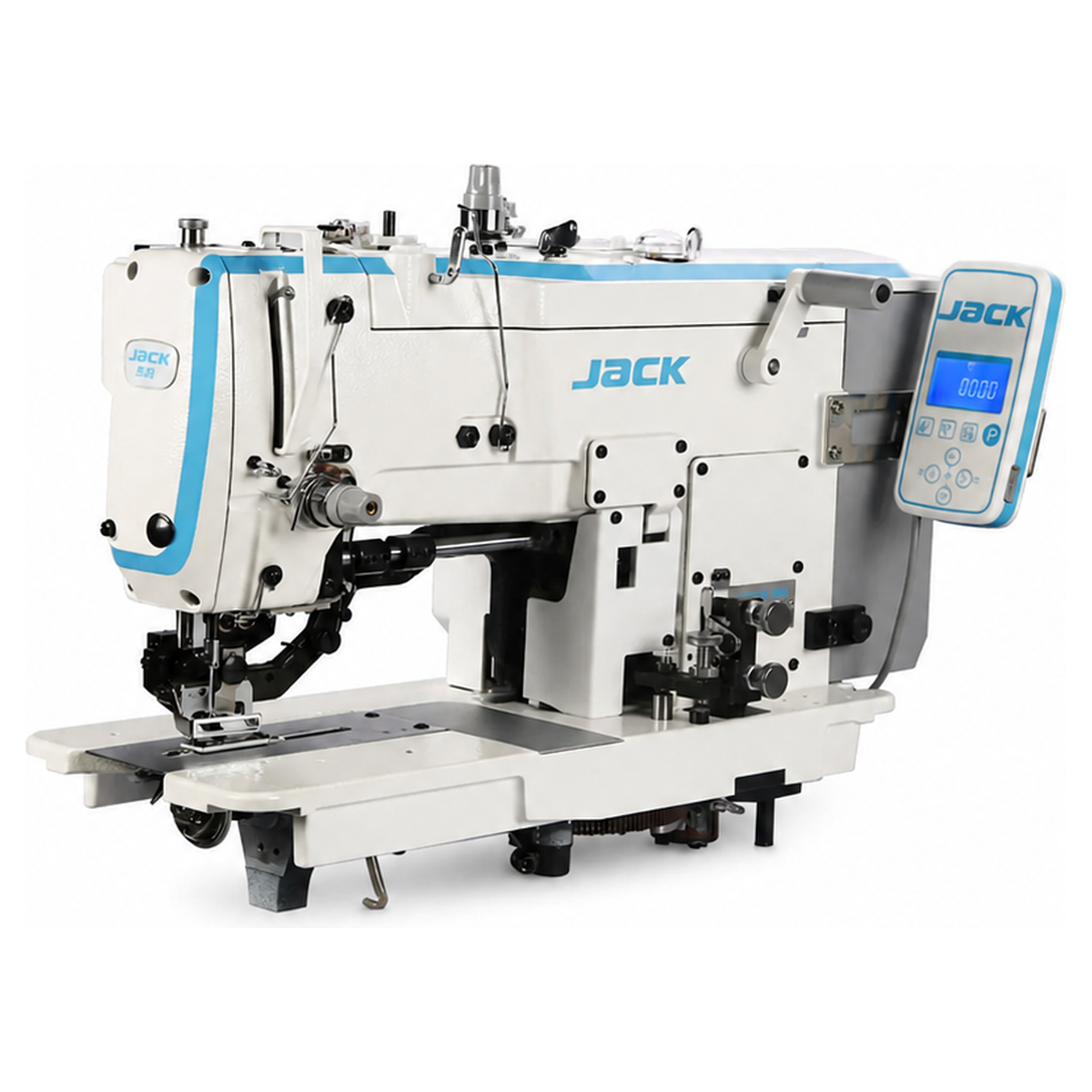 JACK® JK-T783G-Z Mechanical Digital Buttonhole Industrial Sewing Machine – Complete with Table & Stand