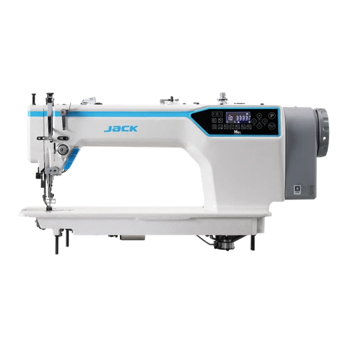 JACK® H6L-CZ-4 Computerized Long Arm Heavy-Duty Single Needle Top & Bottom Feed Lockstitch Sewing Machine