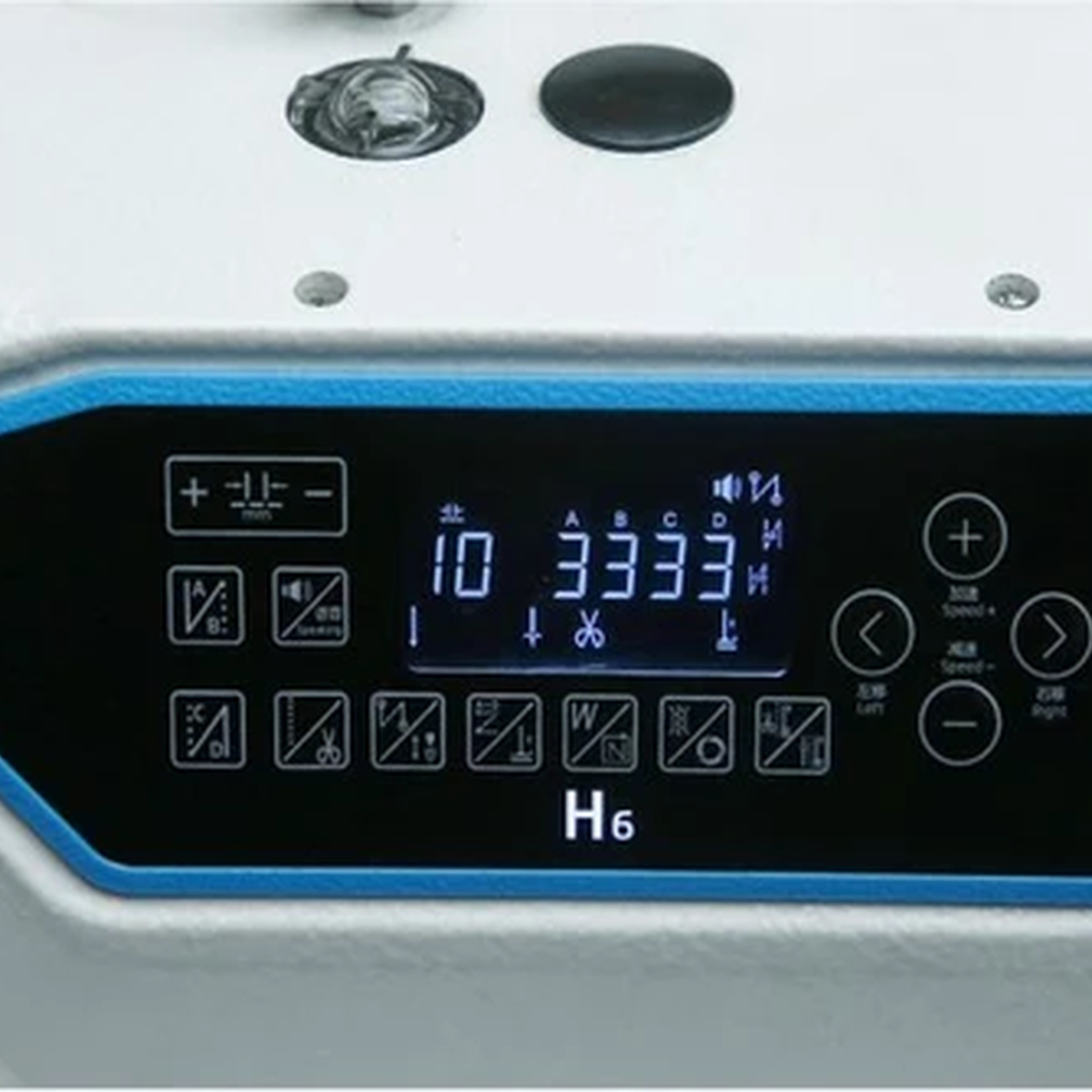 JACK® H6L-CZ-4 Computerized Long Arm Heavy-Duty Single Needle Top & Bottom Feed Lockstitch Sewing Machine
