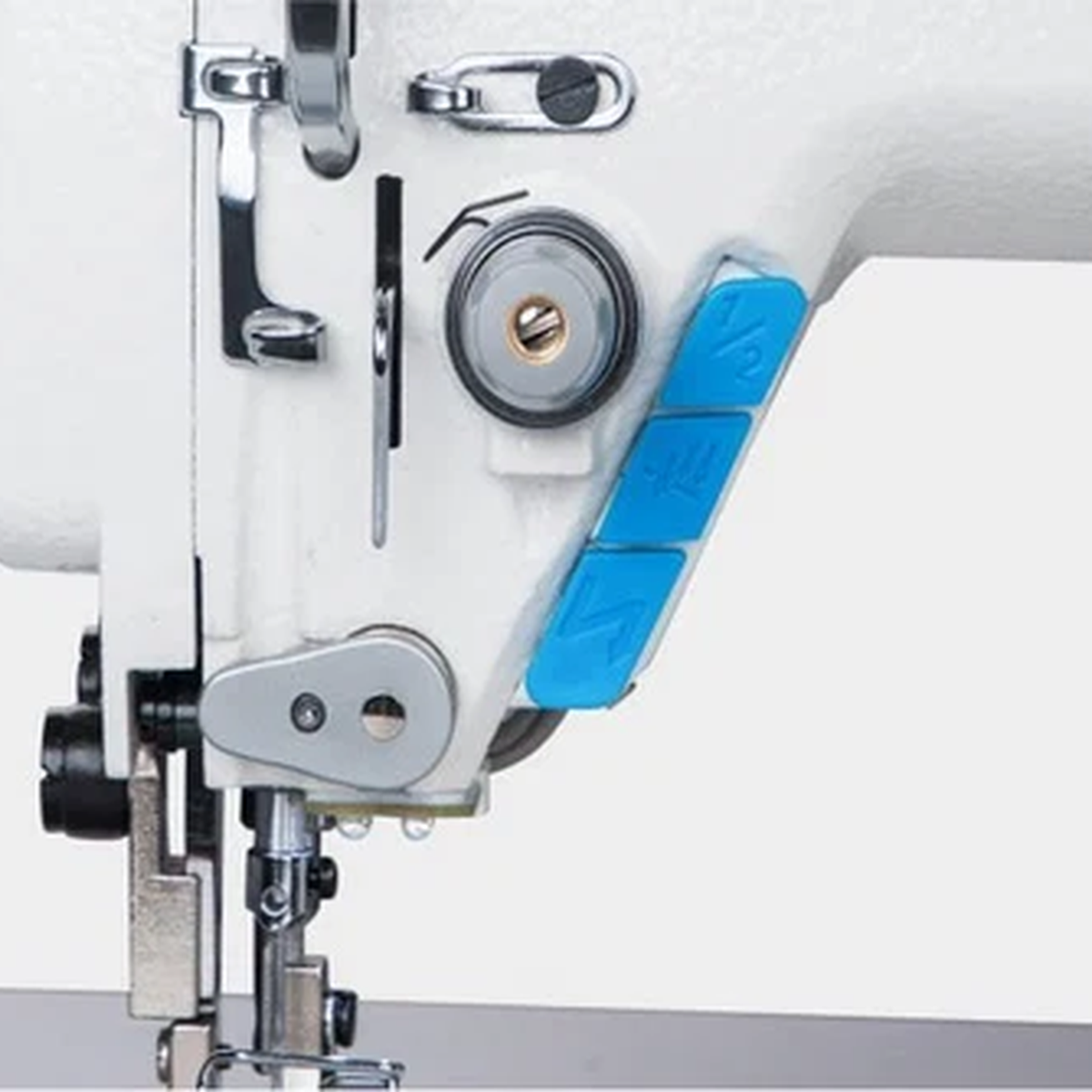 JACK® H6L-CZ-4 Computerized Long Arm Heavy-Duty Single Needle Top & Bottom Feed Lockstitch Sewing Machine