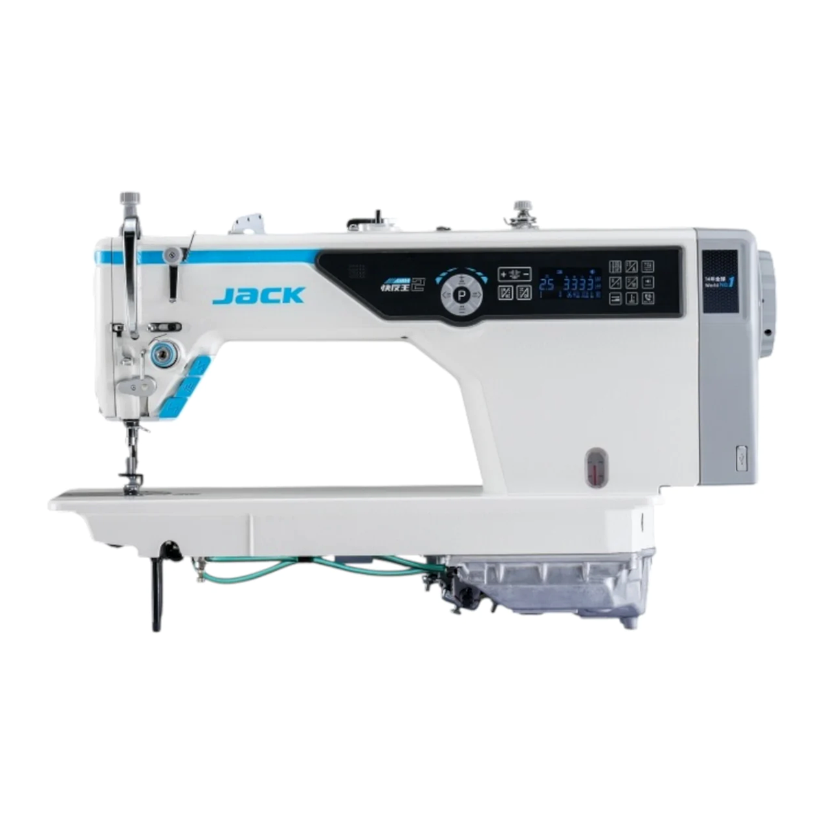 JACK® A5E-B (A.M.H 2) AI Intelligent Single Needle Industrial Lockstitch Sewing Machine – Complete with Table & Stand