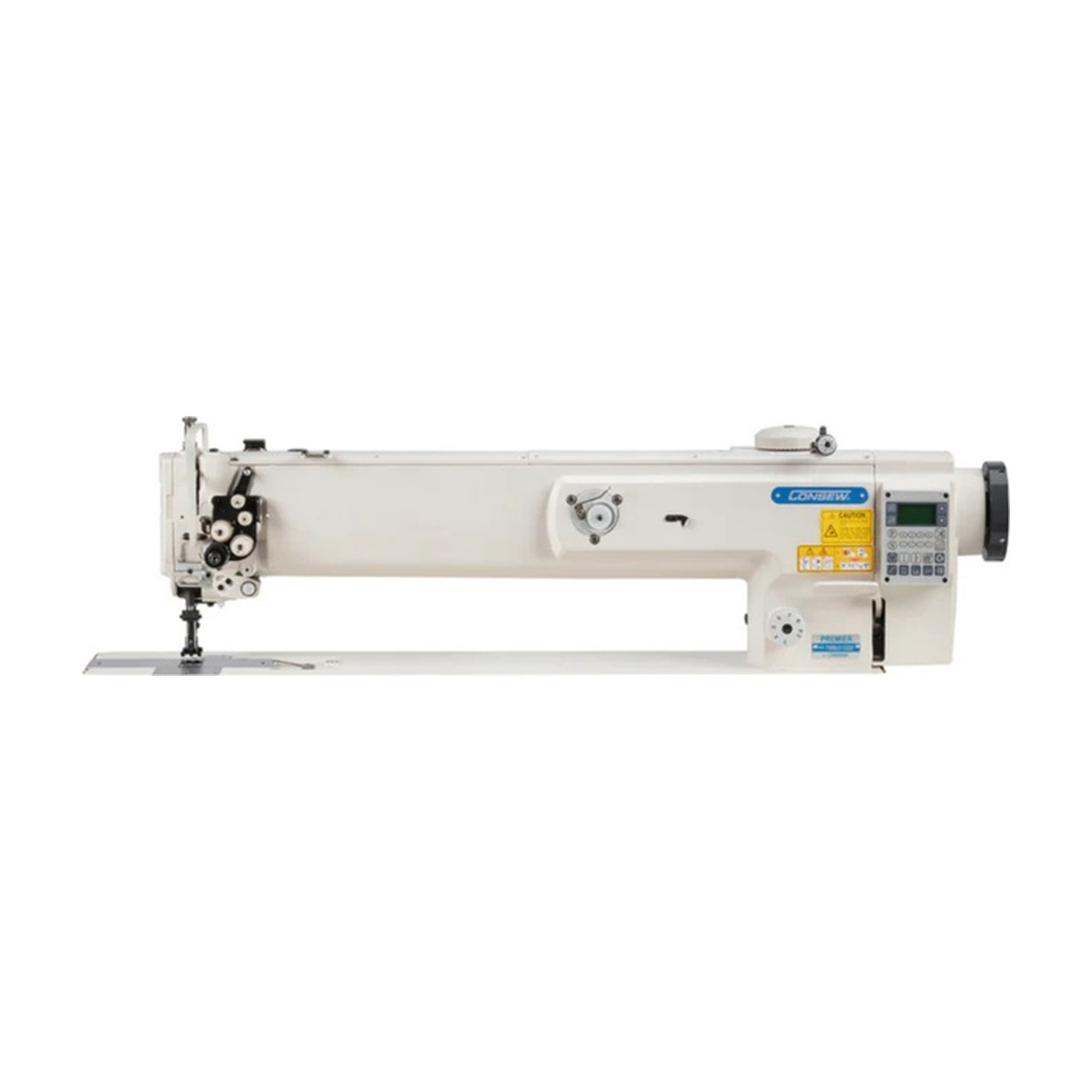 CONSEW® P1560RBL-25-7DD 25-Inch Long Arm Heavy-Duty Walking Foot Industrial Sewing Machine – Complete with Table & Stand
