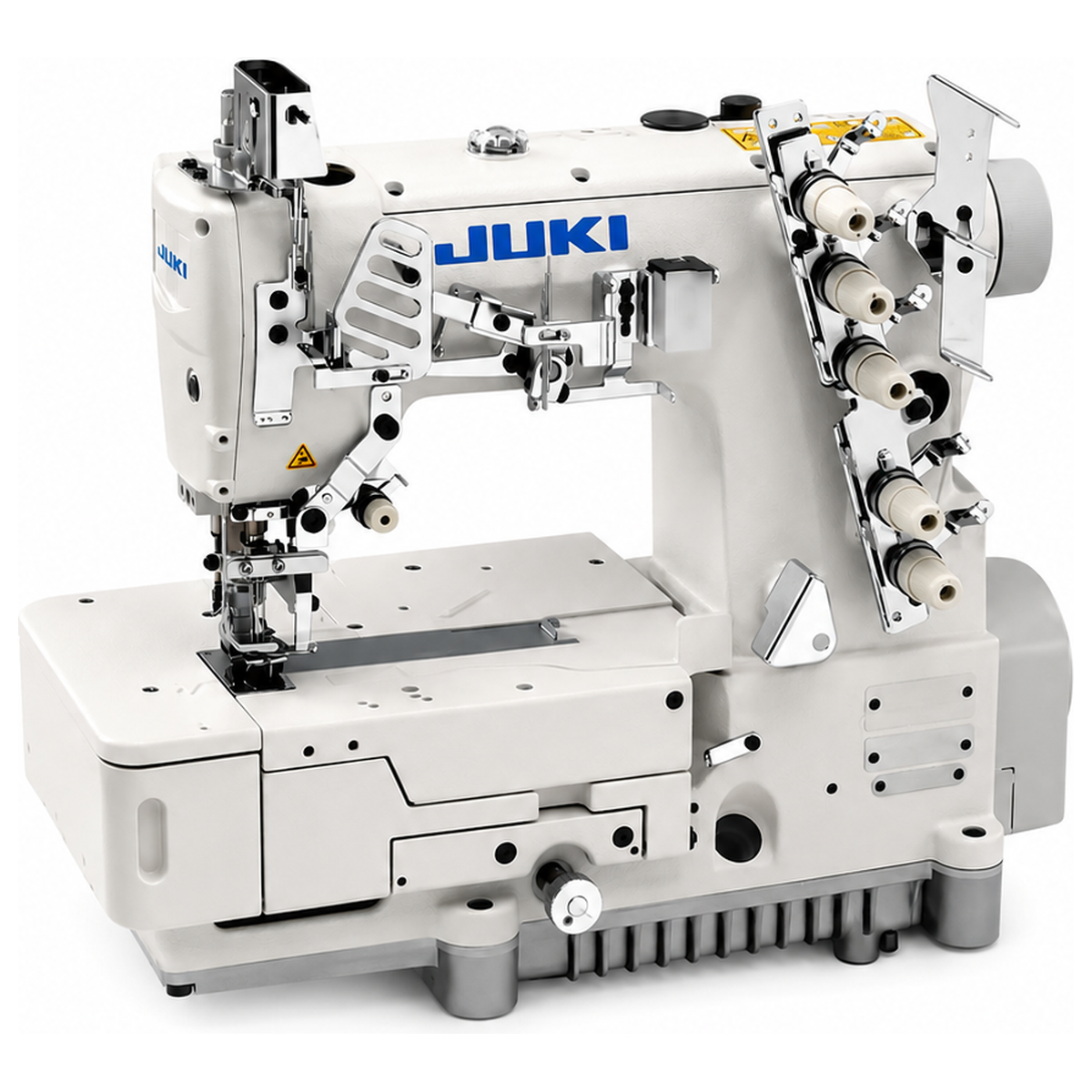 JUKI® MF-7523U11 3-Needle Flatbed Coverstitch Industrial Sewing Machine – Complete with Table & Stand