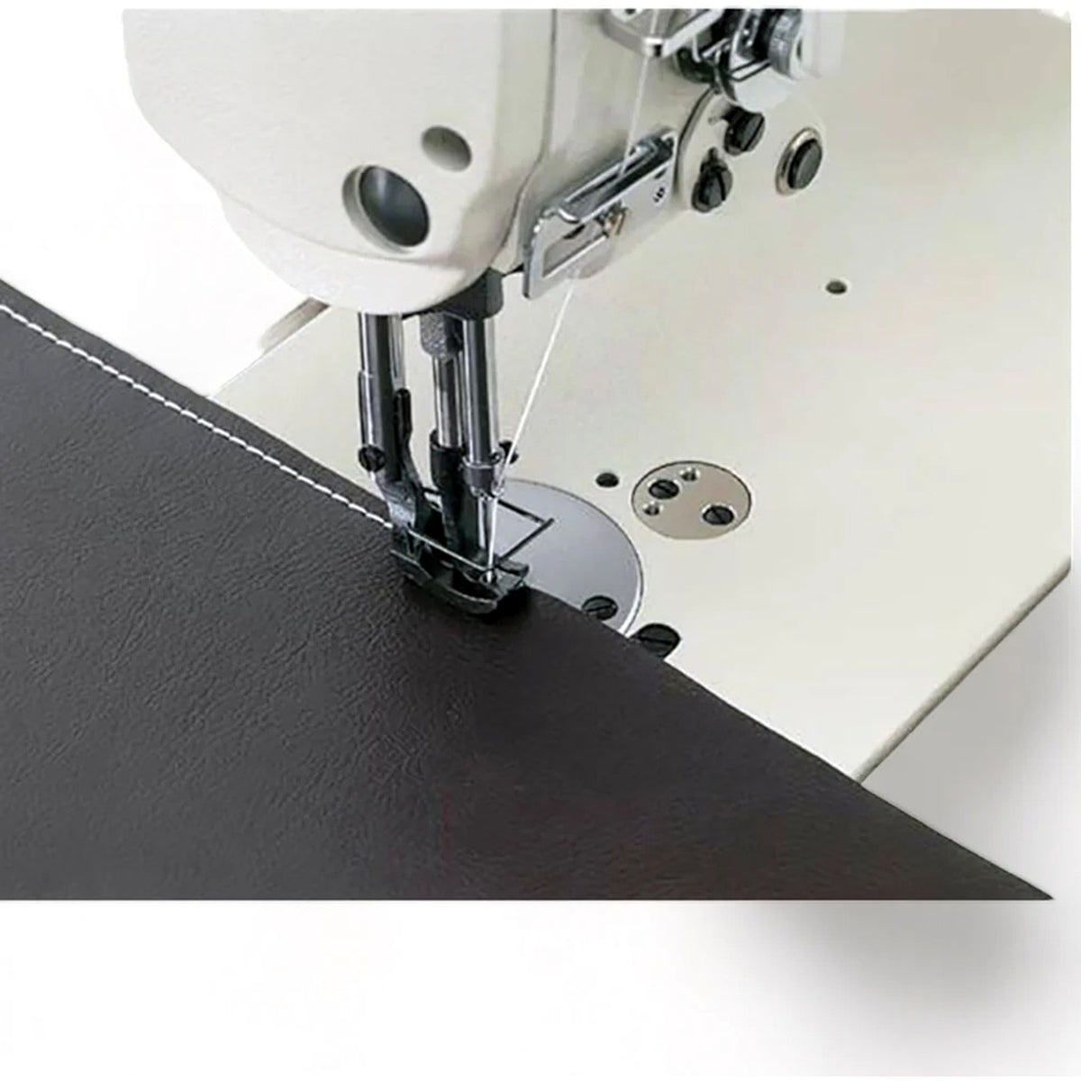 JUKI® DNU-1541S Single Needle Heavy-Duty Unison Feed Walking Foot Industrial Sewing Machine – Complete with Table & Stand