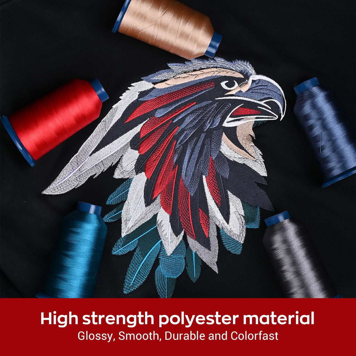 Richword® Selected 108D/2 40wt Polyester Embroidery Thread - 40 Color Set