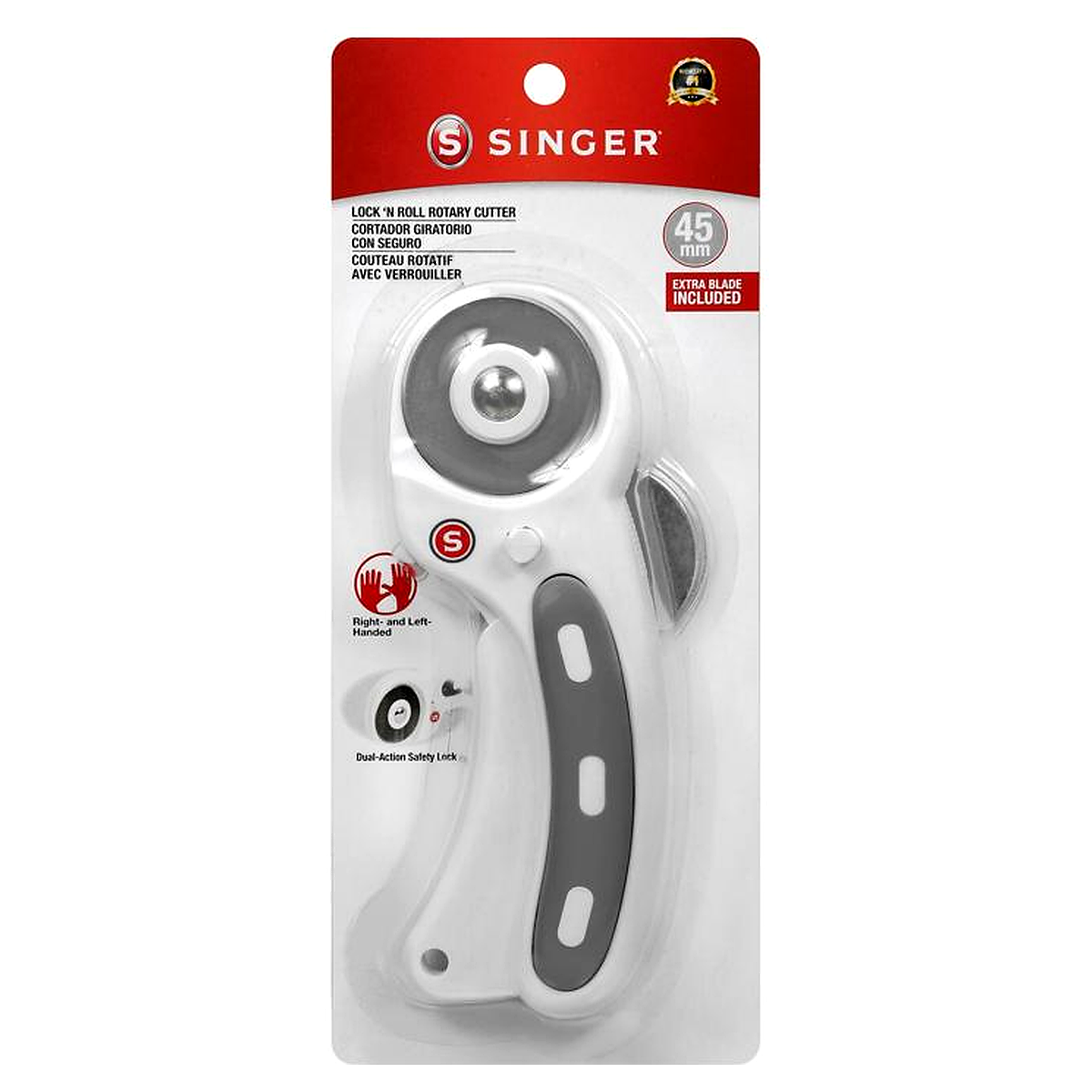 SINGER® 45mm Rotary Cutter with Trigger Release & Replacement Blade