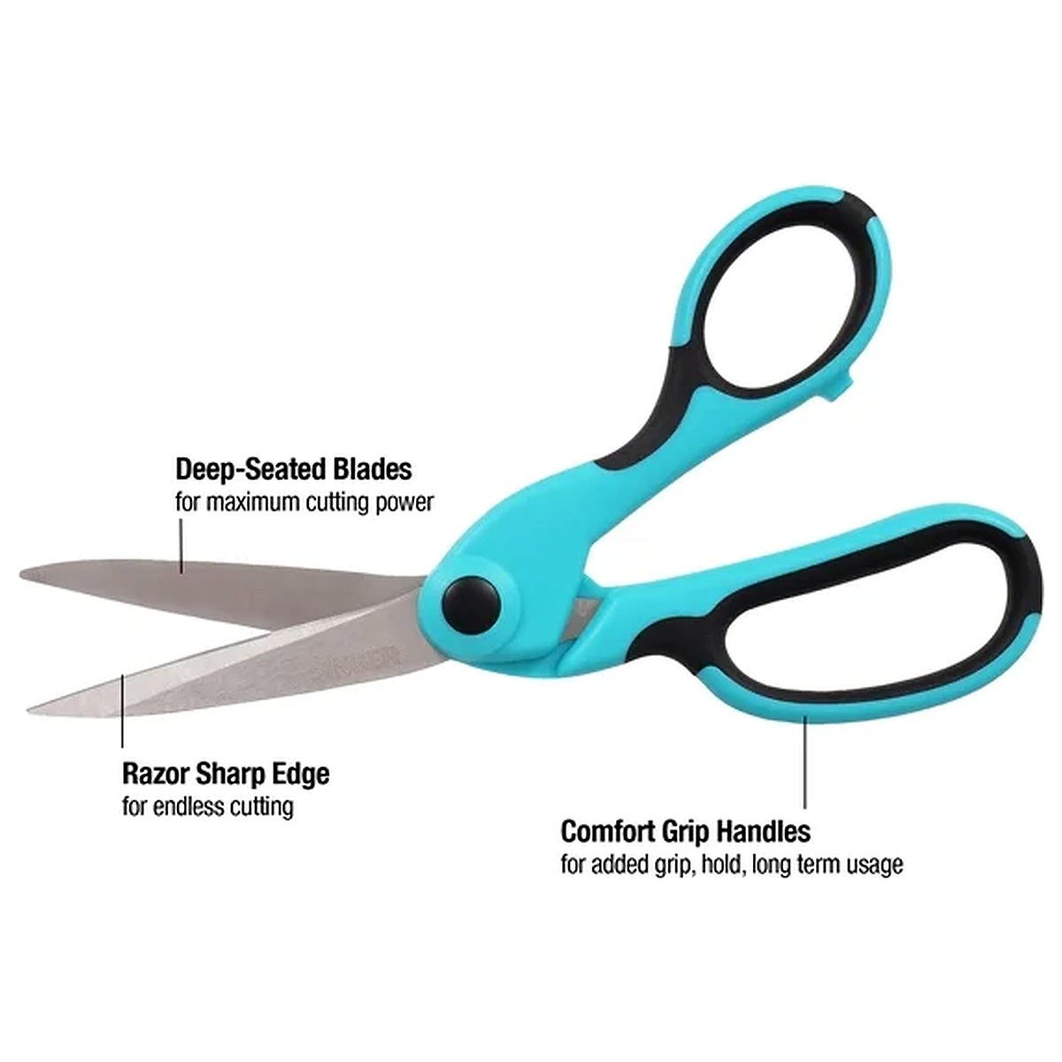 SINGER® ProSeries 9.5-Inch Heavy-Duty Bent Sewing Scissors