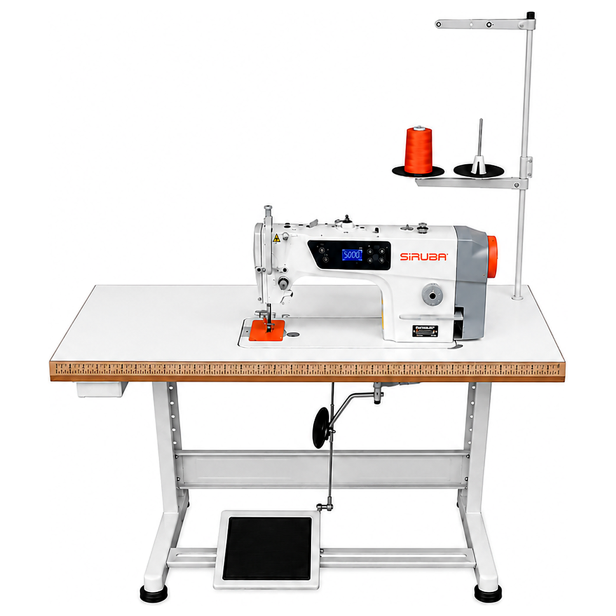 SIRUBA® DL720-M1 Single Needle Direct Drive Industrial Lockstitch Sewing Machine – Complete with Table & Stand