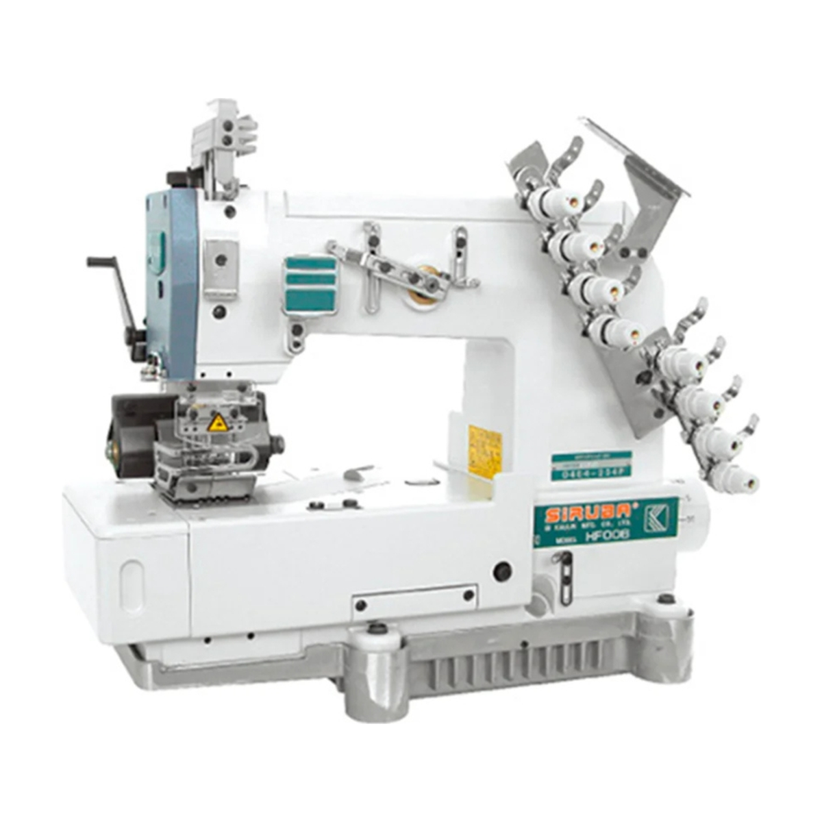 SIRUBA® HF008-0464-254P/HPR 4-Needle Chainstitch Industrial Sewing Machine – Complete with Table & Stand