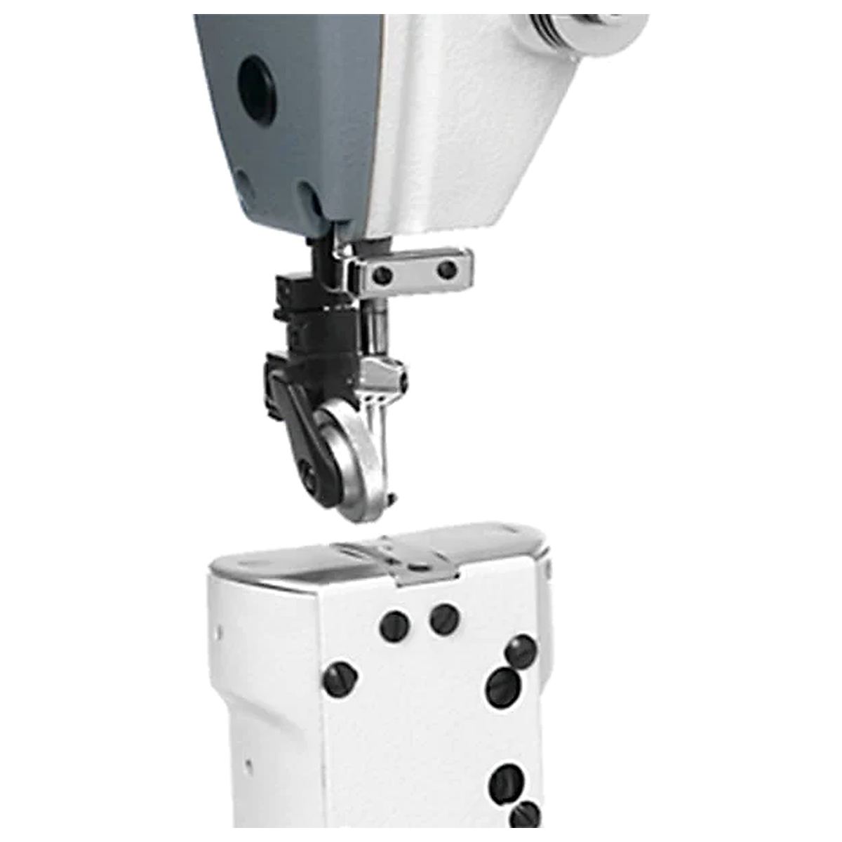 SIRUBA® P717-01 Single Needle Post-Bed Industrial Lockstitch Sewing Machine with Servo Motor – Complete with Table & Stand