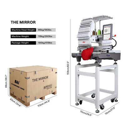 BAi THE MIRROR — Commercial Embroidery Machine