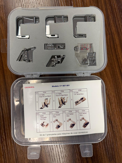 7 Piece Multifunctional Sewing Machine Presser Foot Set