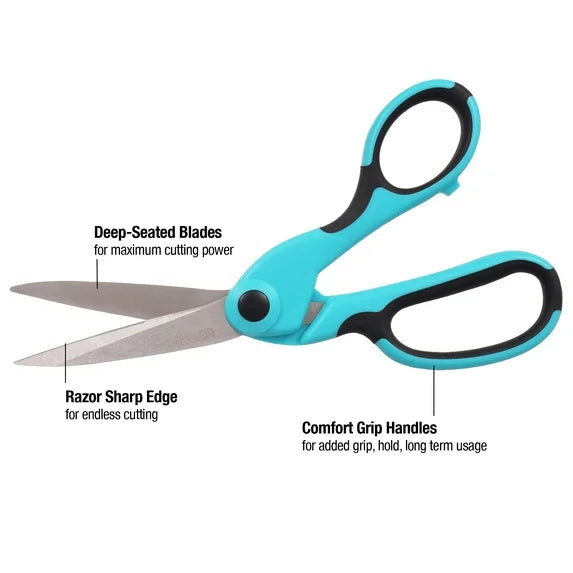 SINGER ProSeries Heavy-Duty Bent Sewing Scissors, 9.5"