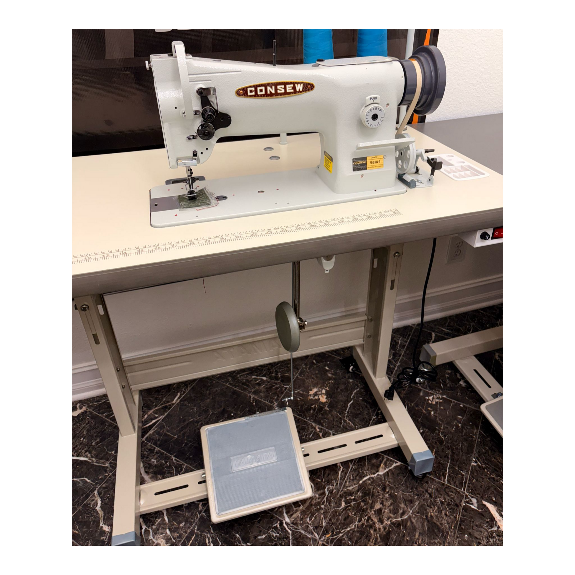 CONSEW 206RB-5 Walking Foot  with table image 3