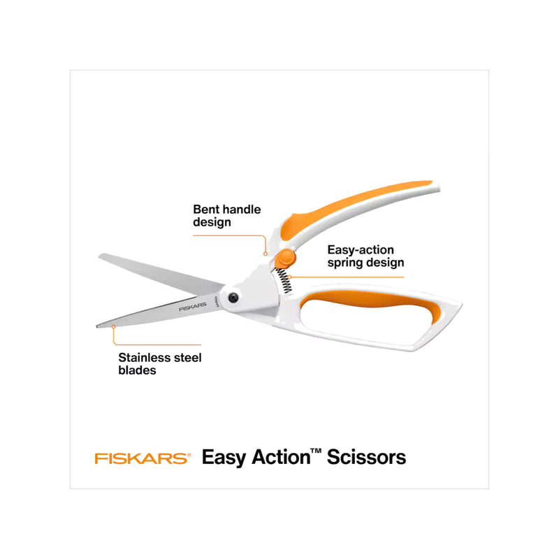 Fiskars® Easy Action™ Shears, 8"