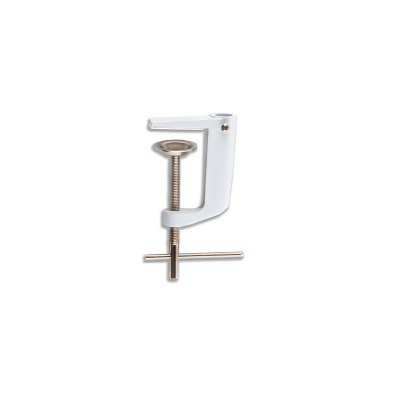 Swing Arm Lamp with C-Clamp — 24" Flexible Arm (White)