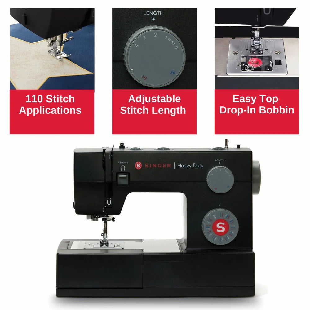 SINGER® Heavy Duty 4432 Black Sewing Machine – Special Edition