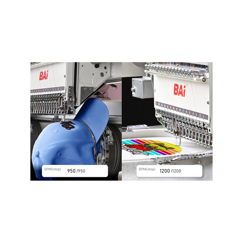 BAi THE VISION-2HEADS — Commercial Embroidery Machine