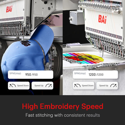 BAi THE VISION-2HEADS — Commercial Embroidery Machine