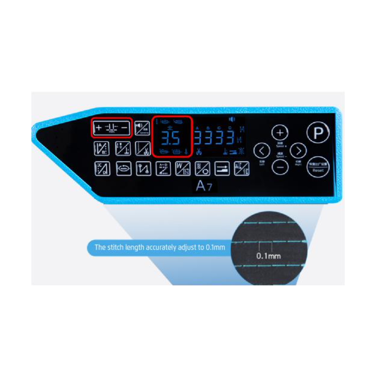 JACK A7 - Premium Digital Lockstitch Sewing Machine