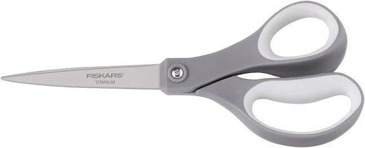 Fiskars Comfort Grip 8-inch Titanium Multipurpose Scissors