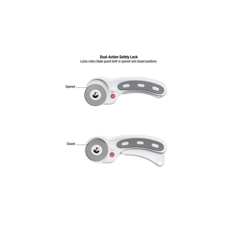 SINGER 45mm Rotary Cutter with Trigger Release & Blade Replacement